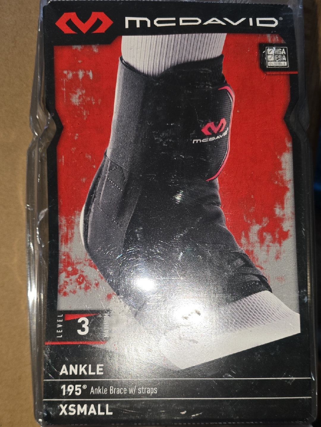 Mcdavid Ankle Support Brace  Black With Pink Accent XSmall